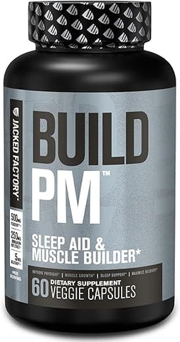 Build PM – Construtor Muscular Noturno – 60 Cápsulas - Jacked Factory