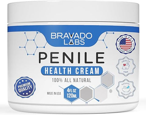 Bravado Labs - Creme Premium para Saúde Peniana – Creme Natural 100% para a Saúde Íntima Masculina – Alívio de Vermelhidão, Ressecamento e Irritação – Hidratante Peniano – 4g