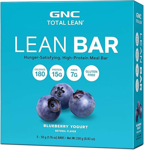 Total Lean Bar Twin Pack Blueberry Yogurt – 5 Barras – Suporte ao Metabolismo Saudável - GNC