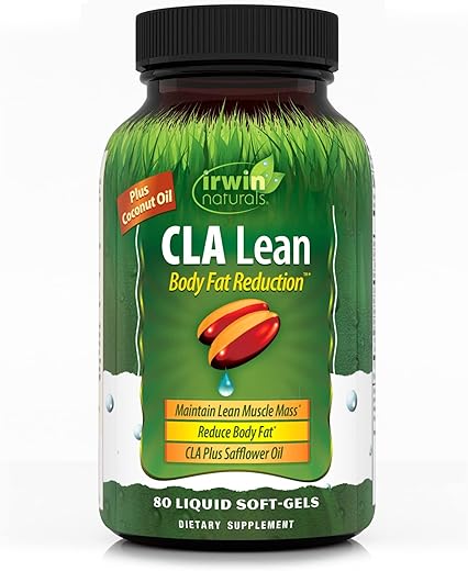Cla Lean Body Fat Reduction 80 Cápsulas – Redução de Gordura Corporal - Irwin Naturals
