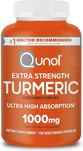 Curcumin Turmeric 1000mg – Cápsulas Extra Fortes 150 Unidades - Qunol