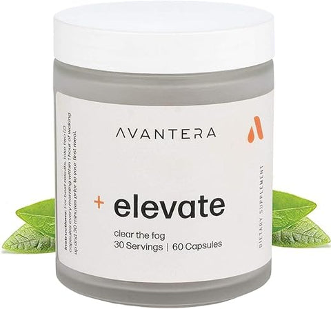 Elevate Premium – Suplemento Nootrópico para Combater a Névoa Cerebral – Melhores Suplementos para Foco e Memória - Avantera
