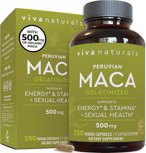 Viva Naturals - Suplemento de Raiz de Maca Peruana para Mulheres  – 100g