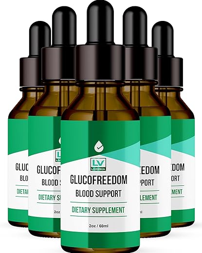 LIVORKA - GlucoFreedom Drops – Fórmula Avançada, 5 Frascos para 5 Meses