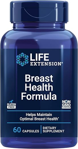 Fórmula Life Extension para Saúde Mamária – Suporte Saudável ao Estrogênio com Vitamina D, Extrato de Vegetais Crucíferos, I3C
