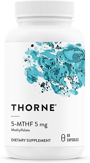 5-MTHF – Methylfolate (B9 Ativo) – Saúde Cardiovascular, Desenvolvimento Fetal, Saúde Nervosa, Metilação e Níveis de Homocisteína – 60 Cápsulas - THORNE