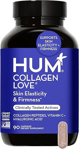 Collagen Love – Suplemento de Colágeno para a Pele com Peptídeos de Colágeno e Ácido Hialurônico - HUM