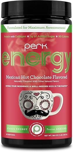 Energy – Chocolate Quente Mexicano Original 20 Porções – Sem Glúten – Marca Perk Energy - Perk