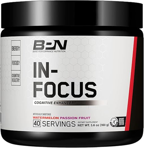 BPN – Suplemento de Suporte Cerebral in-Focus, Melhore a Concentração - BARE PERFORMANCE NUTRITION