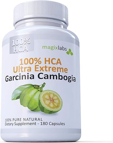 MagixLabs - Garcinia Cambogia Extract Ultra Extreme 100%% HCA – 100%% Puro e Natural – O Suplemento de Ação Rápida Definitivo