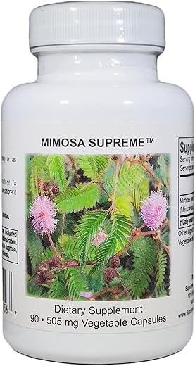 Supreme Nutrition Products - Supreme Nutrition Mimosa Supreme – 90 Cápsulas de Semente de Mimosa Pudica Pura 100%% – Marca Supreme