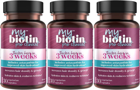 Purity Products - MyBiotin ProClinical – Cabelos mais densos em 3 semanas – 60 cápsulas