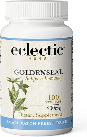 ECLECTIC INSTITUTE - Cápsulas de Goldenseal Raw Freeze-Dried da Eclectic Institute | 100 CT | 100 g