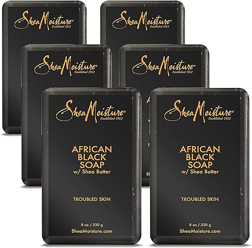 SheaMoisture - Shea Moisture Sabonete Negro Africano com Manteiga de Karité 240 ml (Pack com 6)