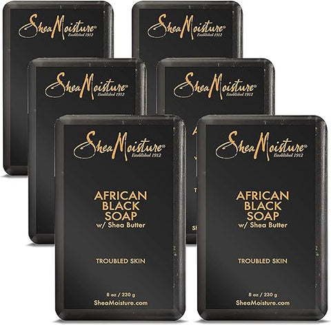 SheaMoisture - Shea Moisture Sabonete Negro Africano com Manteiga de Karité 240 ml (Pack com 6)