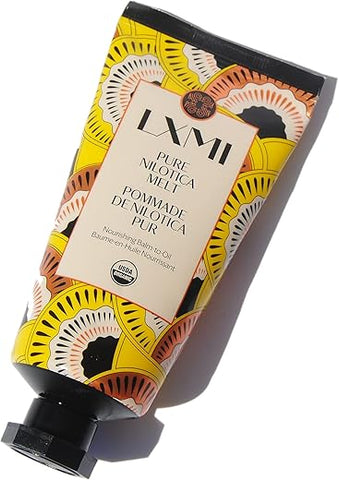 Pure Nilotica Melt Orgânico – Certificado 100% Orgânico pelo USDA – Bálsamo-Óleo Indulgente, Alternativa Vegana e Livre de Crueldade ao Manteiga de Karité – Skincare Ultra-Limpa - LXMI