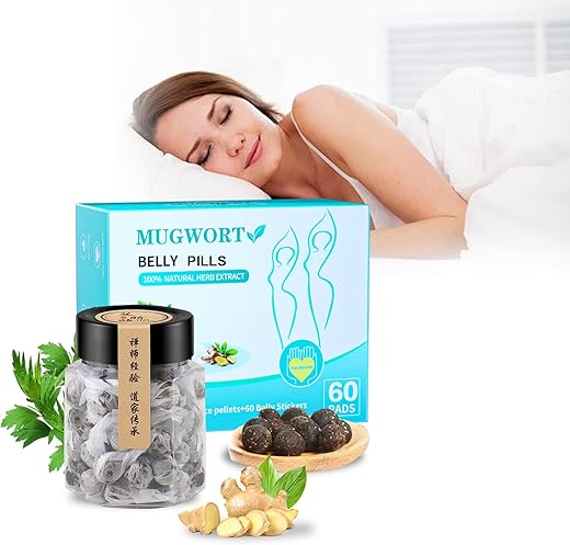 KUNJAYER - Adesivos de Artemísia para Barriga com Extratos de Plantas – Confortáveis e Fáceis de Usar – 100% Natural
