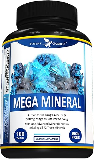 Complexo Mineral Completo com Cálcio Magnésio Zinco Potássio Boro Selênio Cromo | 100% Natural e Potente - Potent Garden