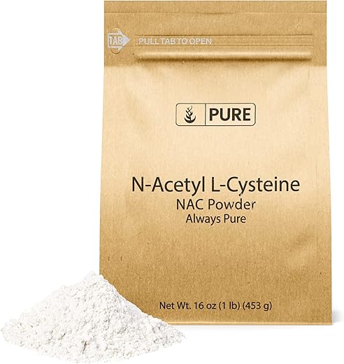 PURE ORIGINAL INGREDIENTS - NAC N-Acetil L-Cisteína em Pó (454g) – Ingredientes Puros e Verificados em Laboratório