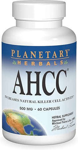AHCC 500mg – 60 Cápsulas | Potente Suporte Imunológico - Planetary Herbals