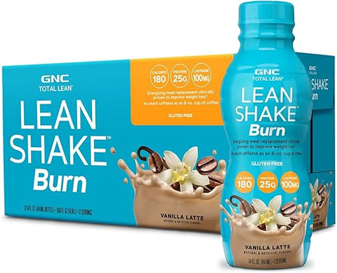 Total Lean Shake Burn – Vanilla Latte – 400g (12 Unidades) - GNC