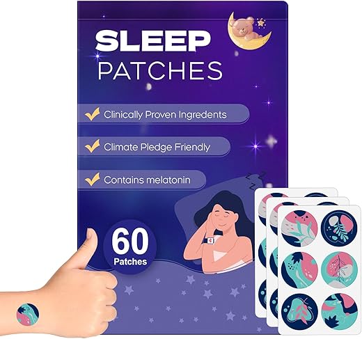 RAAYAM - Patches de Sono, 60 Unidades – Patches de Sono Profundo Atualizados para Adultos, Natural e Eficiente, Ingredientes de Ação Rápida, para Homens e Mulheres, Fácil de Usar Durante Toda a Noite