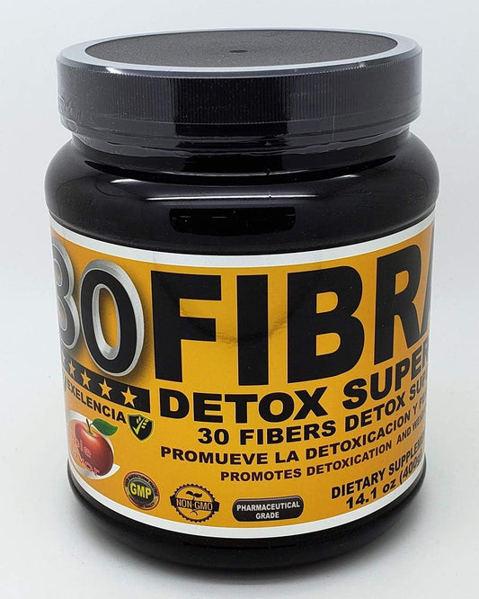 GMJ - 30 Fibras Detox Super-Max 400g – Suplemento Alimentar Detox Potente