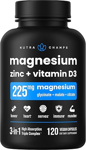 Magnésio Zinco – Fórmula Poderosa para Saúde e Bem-Estar - NutraChamps