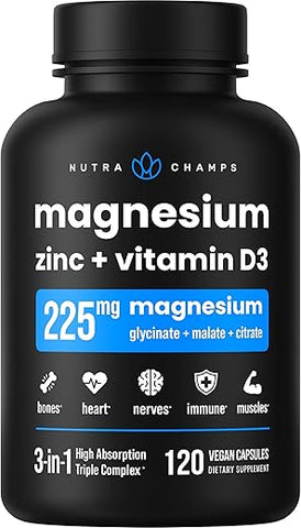 Magnésio Zinco – Fórmula Poderosa para Saúde e Bem-Estar - NutraChamps