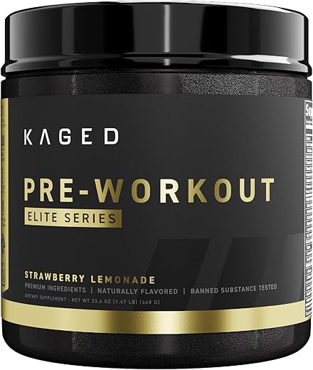 Pre Workout Powder Elite para Homens – Energia Explosiva e Desempenho Máximo - Kaged