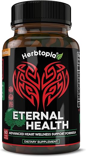 Herbtopia - Eternal Health – Suplemento para Pressão Arterial e Saúde do Coração