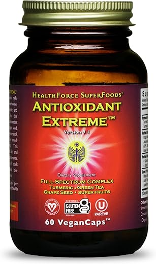HEALTHFORCE SUPERFOODS - HealthForce SuperFoods Antioxidant Extreme – 60 Cápsulas Veganas – Potente Antioxidante Natural
