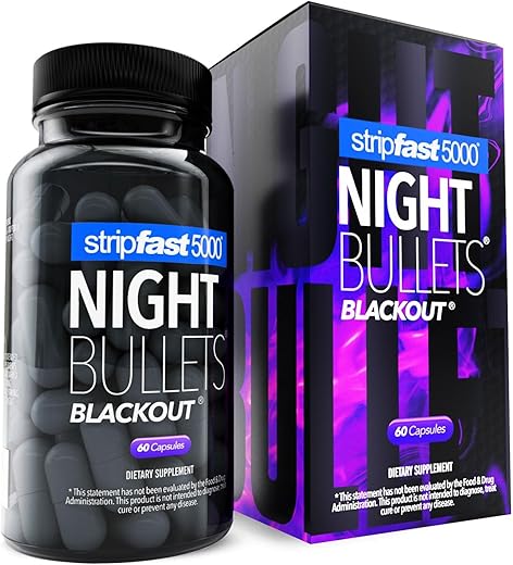 stripfast5000 - Stripfast5000 Cápsulas Noturnas Night Bullet para Mulheres e Homens – Aumente sua Energia e Desempenho