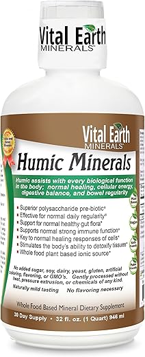 Suplemento de Ácido Fúlvico com 70 Minerais Traços e Eletrólitos para Recuperação – Marca Vital Earth - Vital Earth Minerals