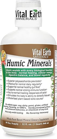 Suplemento de Ácido Fúlvico com 70 Minerais Traços e Eletrólitos para Recuperação – Marca Vital Earth - Vital Earth Minerals