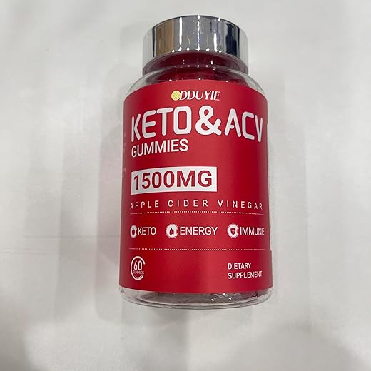 DDUYIE - 1500mg Gomas de ACV Keto Avançadas para Suprimir Desejos – Gomas de Vinagre de Maçã com Vitaminas B12 e B6, Sem OGM, Sem Glúten, Sem Gelatina (Marca: Advanced Keto)