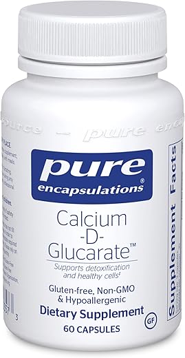 Calcium-D-Glucarate | Suporte à Saúde Celular no Fígado, Pulmões, Mama e Cólon* | 60 Cápsulas - Pure Encapsulations