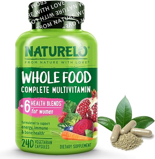 Multivitamínico para Mulheres – Vitaminas e Minerais – Alimentos Integrais – Marca NATURELO - NATURELO