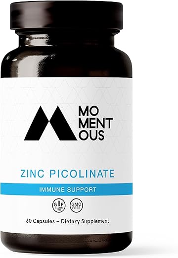 Zinc Picolinate 15mg – Reforço Imunológico – 60 cápsulas - Momentous
