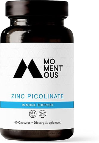 Zinc Picolinate 15mg – Reforço Imunológico – 60 cápsulas - Momentous