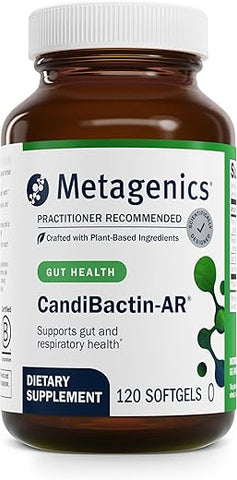 CandiBactin-AR – Óleos Essenciais Aromáticos Concentrados – com Óleo de Tomilho | 100% Natural | 60 cápsulas - Metagenics