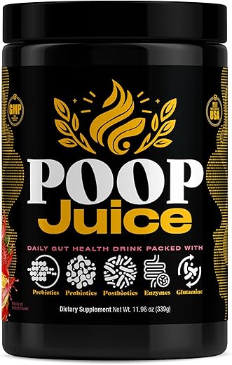 5-em-1: Prebiótico, Probiótico, Pósbiótico, Enzimas Digestivas | 500ml - Poop Juice