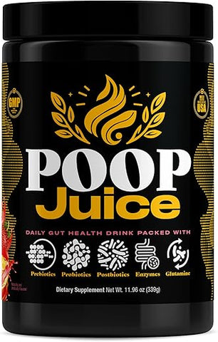 5-em-1: Prebiótico, Probiótico, Pósbiótico, Enzimas Digestivas | 500ml - Poop Juice