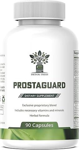 Detox Trees - ProstaGuard – Suplemento para a Próstata com Extrato de Saw Palmetto, Pygeum Africanum, Beta Sitosterol e Zinco para a Saúde da Próstata