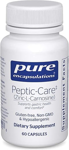 Peptic-Care – Zinco-L-Carnosina – Saúde Intestinal – 60 cápsulas - Pure Encapsulations