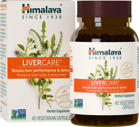 LiverCare: Suporte Total ao Fígado, Limpeza e Desintoxicação – Proteção Celular - Himalaya