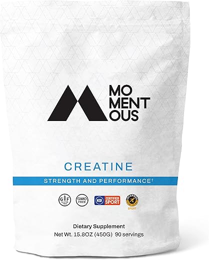 Creatine Monohydrate Powder – Performance Creapure – Suporte Muscular – Aumenta Energia – Para Mulheres – 100g - Momentous