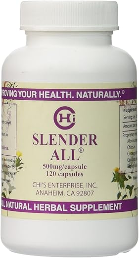 Chi's Enterprise - Slender All – 120 caps (Chi’s Enterprise) | Cápsulas de 500mg | Emagrecedor Natural