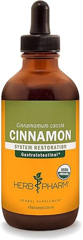 Extrato Líquido de Canela Orgânica Certificada para Suporte Cardiovascular e Circulatório – 120 ml - Herb Pharm